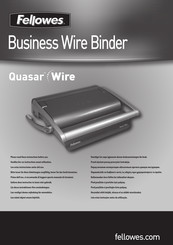 Fellowes Quasar Wire Guia De Inicio Rapido