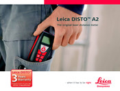 Leica Geosystems DISTO A2 Manual De Empleo