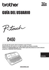 Brother P-touch D450 Guia Del Usuario