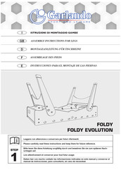 Garlando FOLDY EVOLUTION Instrucciones Para El Montaje