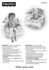 Fisher-Price FDP04 Manual De Instrucciones