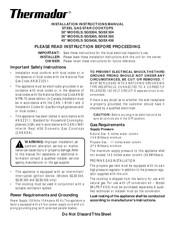 Thermador SGSX365 Manual De Instrucciones De Instalación