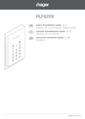 hager RLF620X Manual De Instalación Rápida