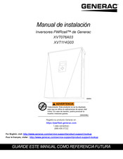 Generac PWRCell XVT114G03 Manual De Instalación