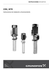 Grundfos CRK Instrucciones De Instalación Y Funcionamiento