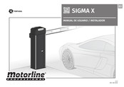 Motorline professional SIGMA X Manual De Usuario/Instalador