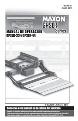 Maxon GPSLR Serie Manual De Operación