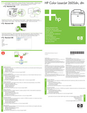 HP Color LaserJet 2605dtn Guía Básica De Instalación
