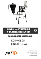 jafe KOSMO 25 FINISH TOLVA Manual De Utilización Y Mantenimiento