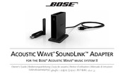 Bose Acoustic Wave SoundLink Guía De Usuario