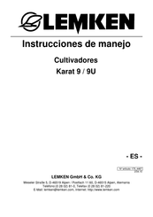 LEMKEN Karat 9 / 9U Instrucciones De Manejo