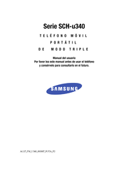 Samsung SCH-u340 Serie Manual Del Usuario