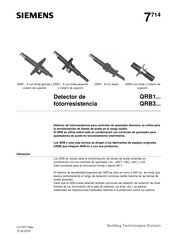 Siemens QRB3 Serie Manual De Usario