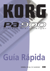 Korg PA900 Guía Rápida