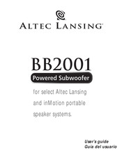 Altec Lansing BB2001 Guia Del Usuario