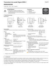 GF Signet 3-8550-3 Manual Del Usuario