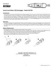 Extech Instruments 407760 Manual De Usuario