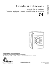 Alliance Laundry Systems CHU075 Instalación