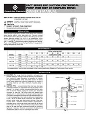 Franklin Electric FACT Serie Manual Del Propietário