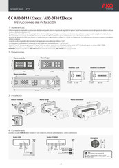 Ako AKO-DF14123 Serie Instrucciones De Instalación