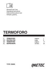 Imetec E0809 Instrucciones Para El Uso