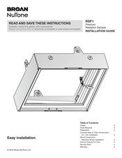 Broan-NuTone RDF1 Guia De Instalacion