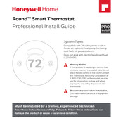 Honeywell Home Round Smart Thermostat Guía De Instalación Profesional