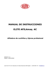 Elite AFILAmaq AC Manual De Instrucciones