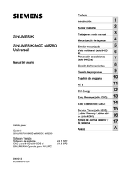 Siemens SINUMERIK Serie Manual Del Usuario