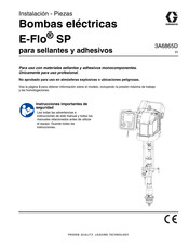 Graco E-Flo SP Instalación - Piezas