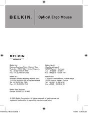 Belkin Optical Ergo Manual Del Usuario