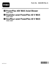 Toro Power Plex Manual Del Operador