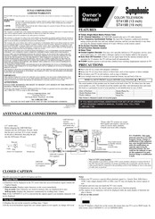 Symphonic ST419B Manual Del Usuario