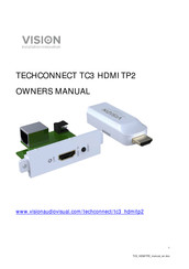 Vision TECHCONNECT TC3 HDMITP2 El Manual Del Propietario