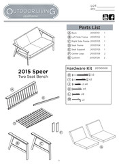 RealFlame Outdoor living 2015 Speer Manual De Instrucciones