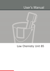 Glunz & Jensen Low Chemistry Unit 85 Manual Del Usuario