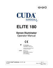 Cuda surgical ELITE 180 Manual De Uso