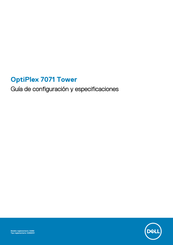 Dell OptiPlex 7071 Tower Guía De Configuración Y Especificaciones