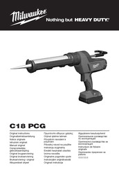 Milwaukee C18 PCG Manual Original