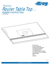Kreg PRS1020 Instrucciones De Montaje