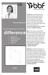 Bush Business Furniture 34LPMR Información De Montaje