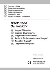 Cascade C Serie Instrucciones Para El Operador