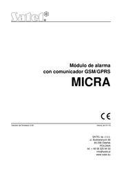 Satel MICRA Manual Del Usuario