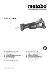 Metabo SSE 18 LTX BL Manual Original