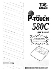 Brother P-touch 580 C Guia Del Usuario