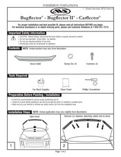 Auto Ventshade Bugflector Instrucciones De Uso Y De Instalacion