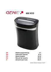 Genie 650 XCD Manual Del Usuario