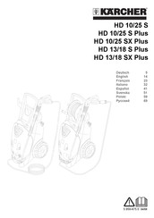 Kärcher HD 13/18 SX Plus Manual De Instrucciones