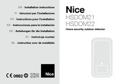 Nice HSDOM21 Instrucciones Para La Instalación