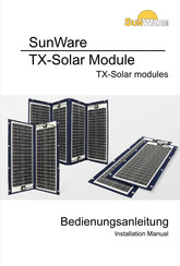 SunWare TX-Solar Module Manual De Instalación